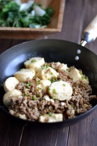 egg tofu with ground pork