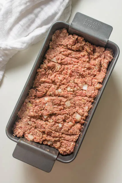 An easy weeknight-friendly meatloaf recipe that takes just minutes to put together and 45 minutes to bake. 