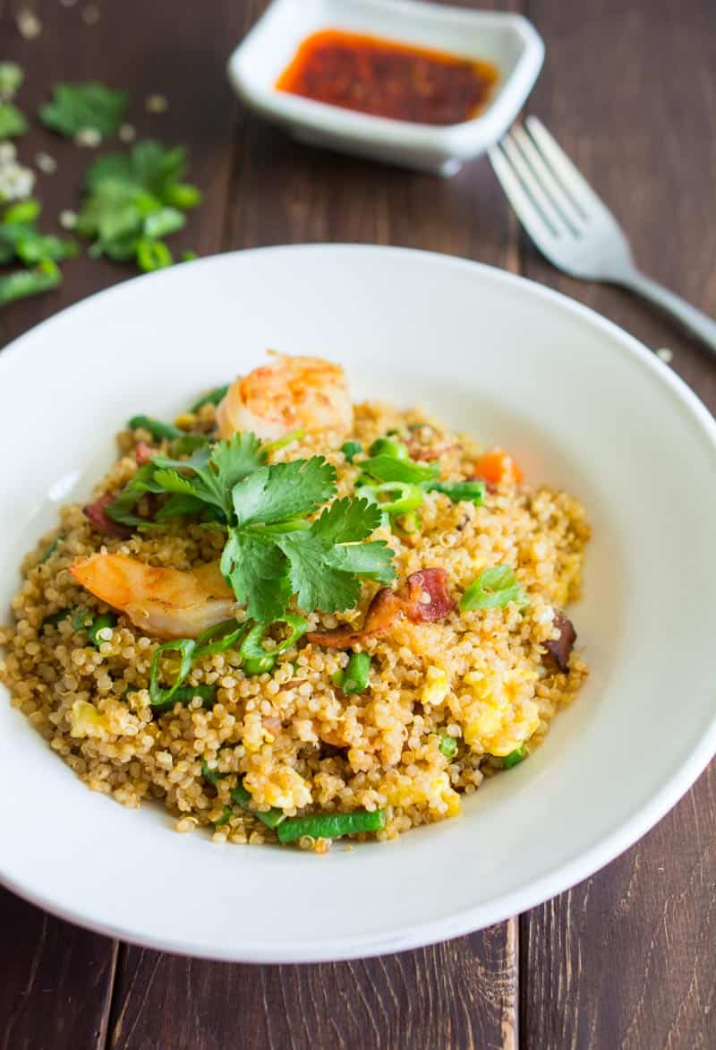 Shrimp and Bacon Quinoa Fried 