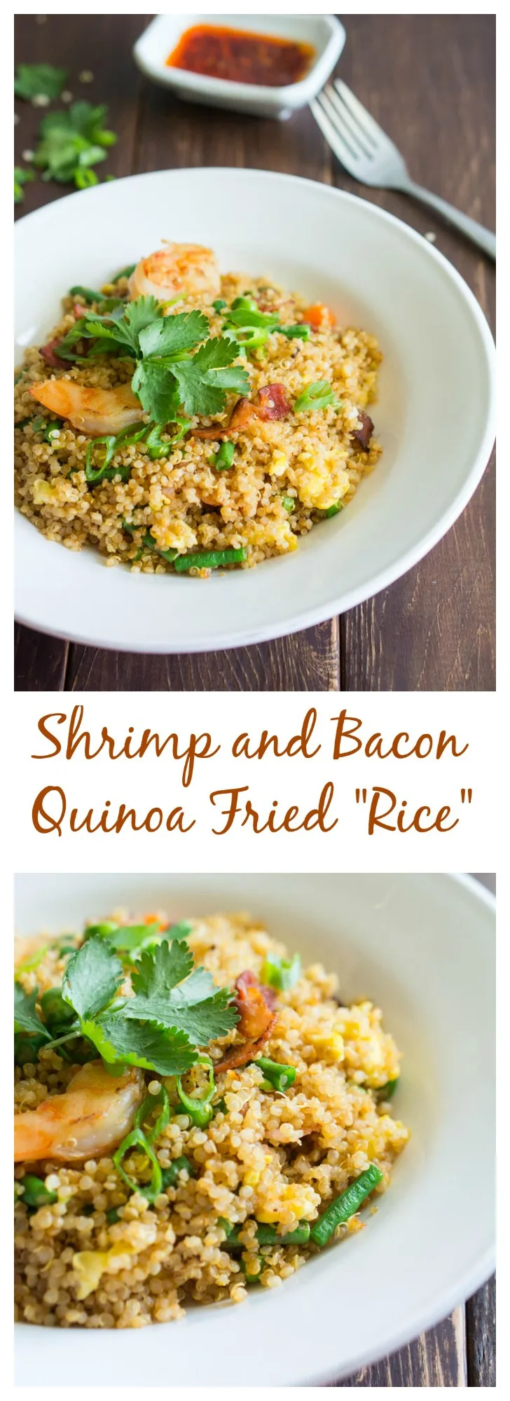 Shrimp and Bacon Quinoa Fried "Rice"
