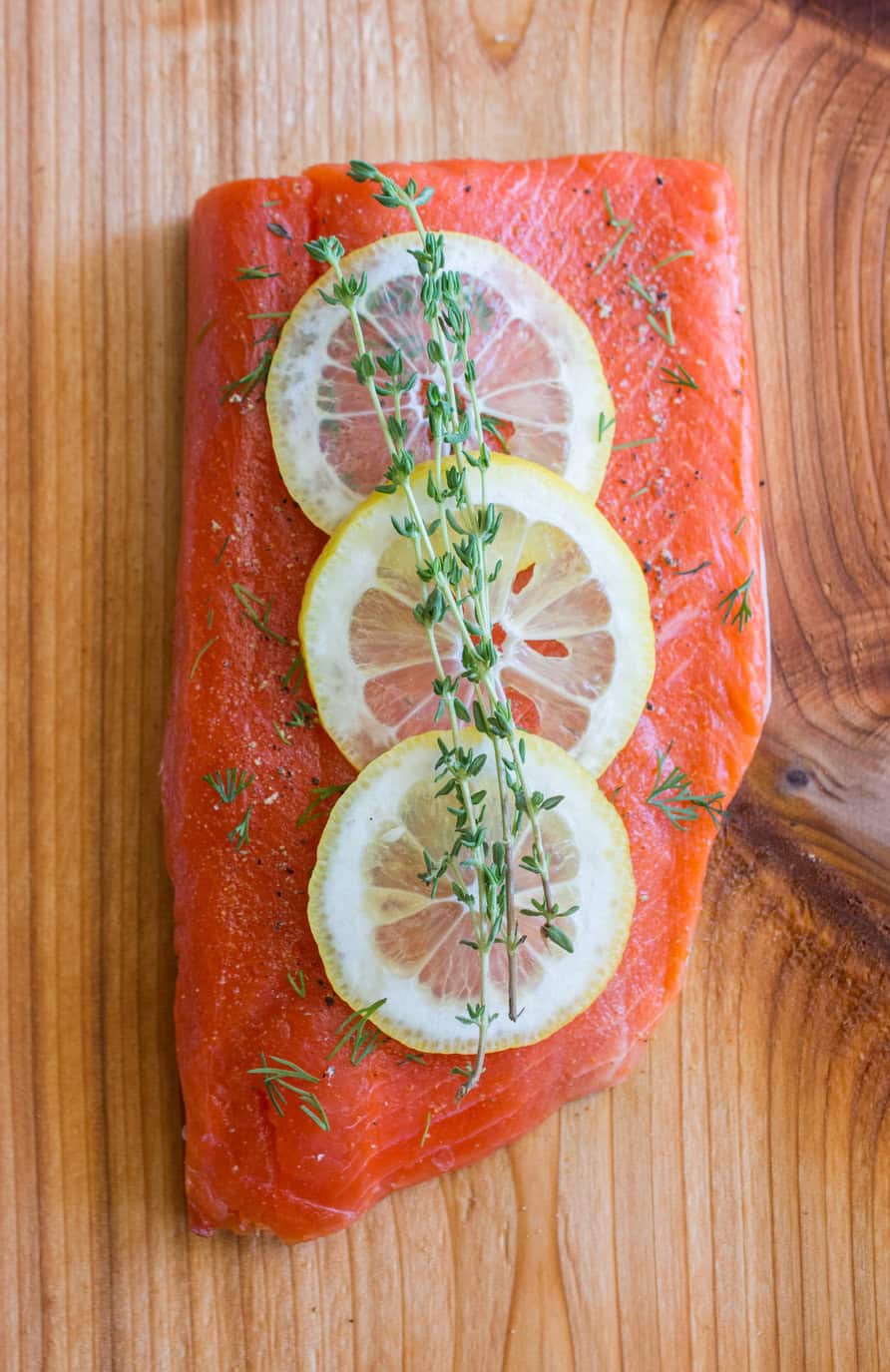 Easy Cedar Plank Salmon - wokandskillet.com