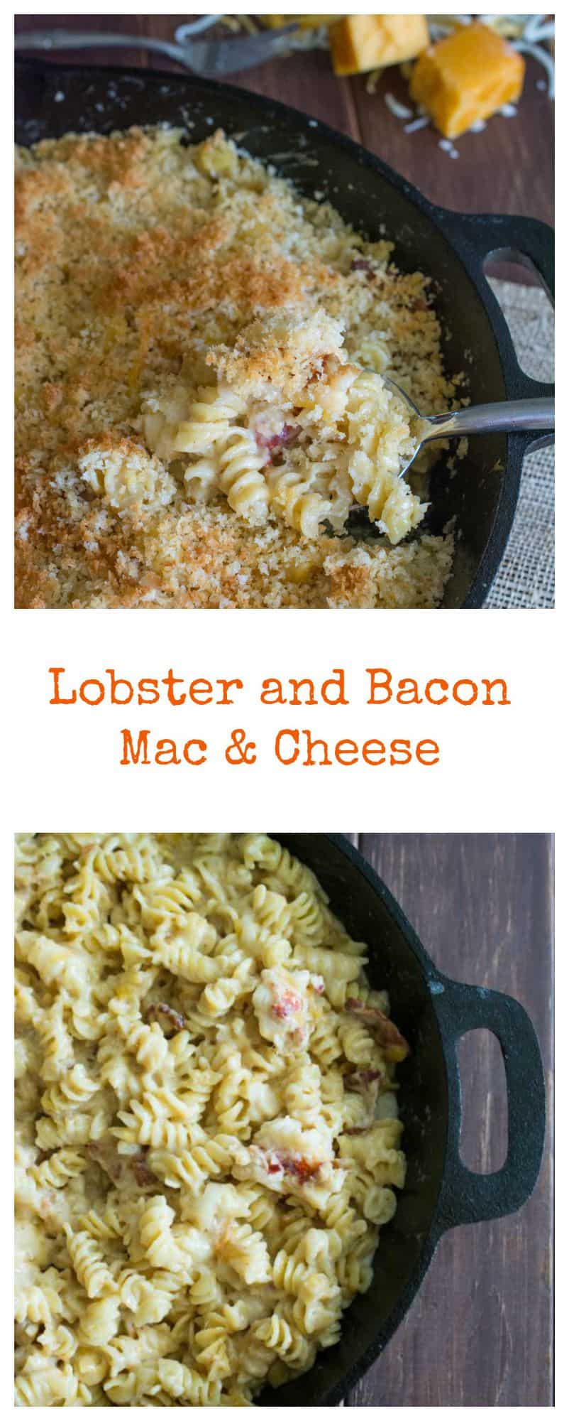 Lobster and Bacon Mac & Cheese - wokandskillet.com