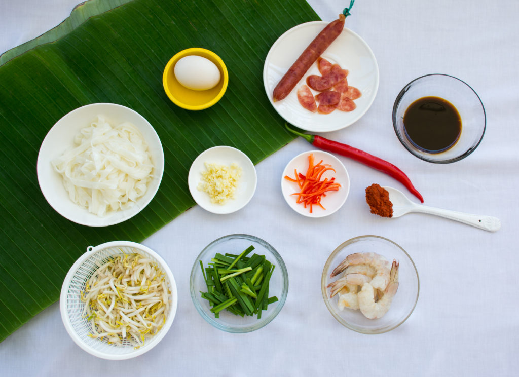 Penang Char Koay Teow ingredients