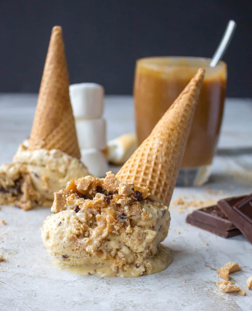 Peanut Butter Smores Ice Cream