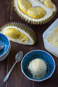 No-Churn Durian Ice Cream. So creamy and delicious. Only 4 ingredients!