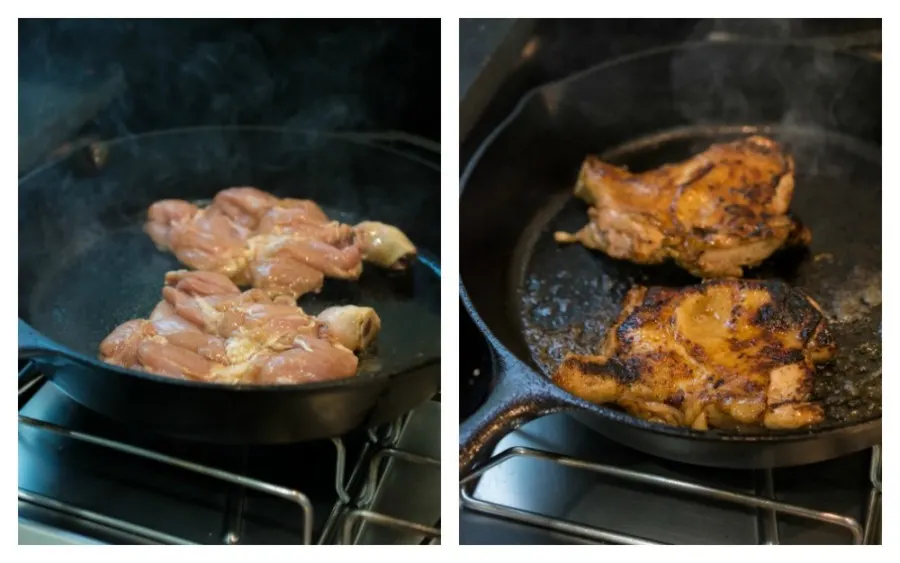 grilling chicken for chicken chop