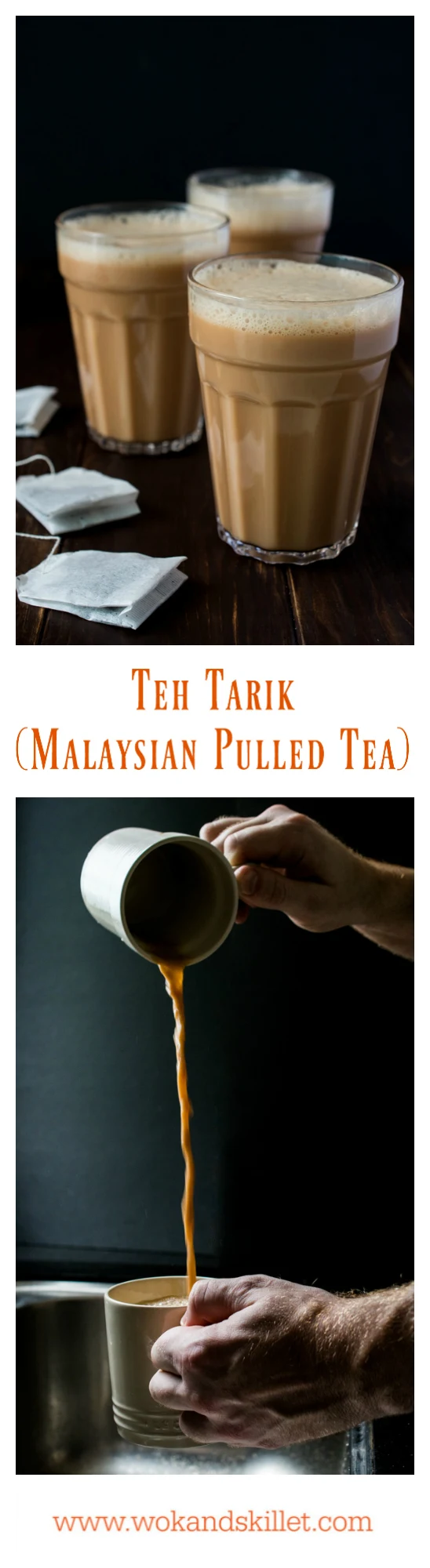 Teh Tarik (literally translated "Pulled Tea") is a rich and creamy tea that originated in Malaysia and is gaining popularity all over the world. The tea is skillfully poured from one jug to another to create the magical froth on the top. 