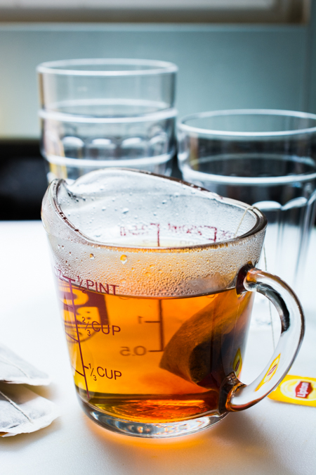 Teh Tarik (literally translated "Pulled Tea") is a rich and creamy tea that originated in Malaysia and is gaining popularity all over the world. The tea is skillfully poured from one jug to another to create the magical froth on the top. 