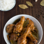 Chicken Adobo is a Filipino classic that has been dubbed the unofficial dish of the Phillippines. A simple blend of soy sauce, garlic, vinegar with bay leaves and whole peppercorns yileds one of the most incredible sauces you have ever tasted.