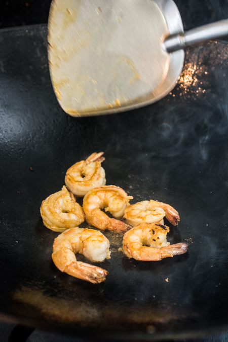 Authentic Pad Thai made easy! Rice noodles stir-fried in a slightly sweet and tangy sauce, topped with shrimp, sliced tofu, ground roasted peanuts, and fresh bean sprouts.