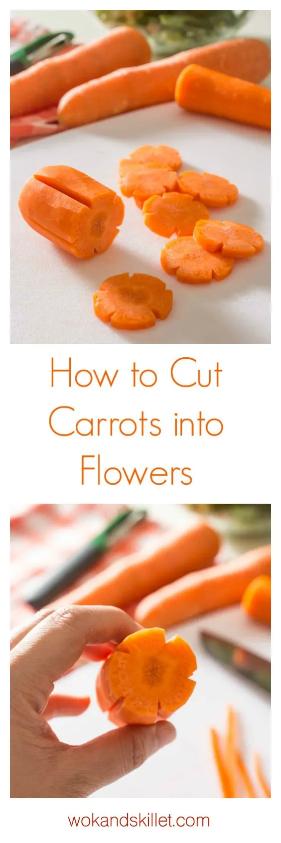How to Cut Carrots into Flowers