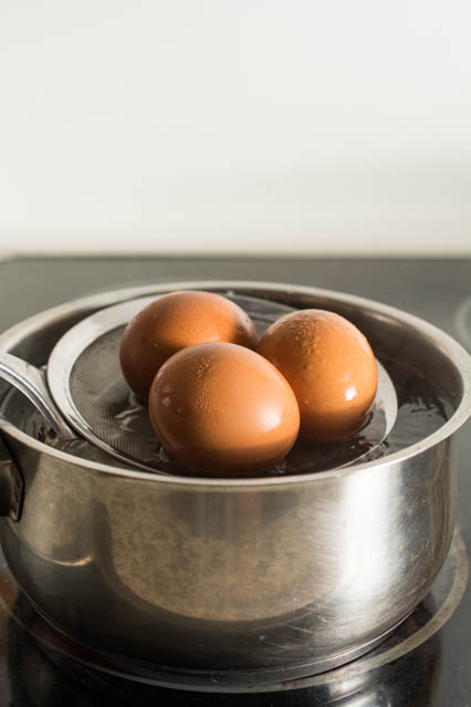 Half-Boiled Ajitama (Seasoned Ramen Eggs) have slightly firm egg whites and luscious custard-like yolks. The sweet soy seasoning gives them unbelievable flavor. Famously used as a topping for ramen but can be enjoyed as a snack anytime. 