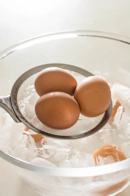 Half-Boiled Ajitama (Seasoned Ramen Eggs) have slightly firm egg whites and luscious custard-like yolks. The sweet soy seasoning gives them unbelievable flavor. Famously used as a topping for ramen but can be enjoyed as a snack anytime.