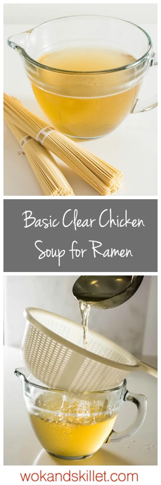 A good broth such as this Basic Clear Chicken Soup paired with a good tare sets the foundation for a great bowl of ramen. 