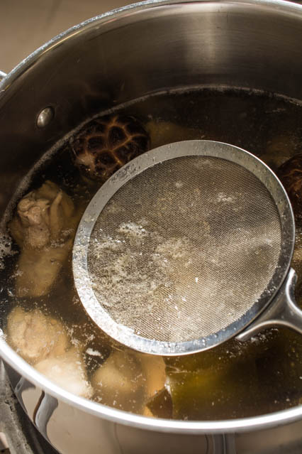 A good broth such as this Basic Clear Chicken Soup paired with a good tare sets the foundation for a great bowl of ramen. 