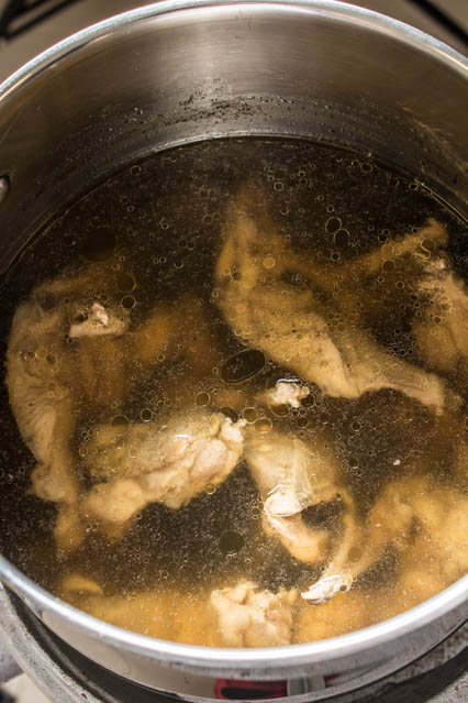 A good broth such as this Basic Clear Chicken Soup paired with a good tare sets the foundation for a great bowl of ramen. 