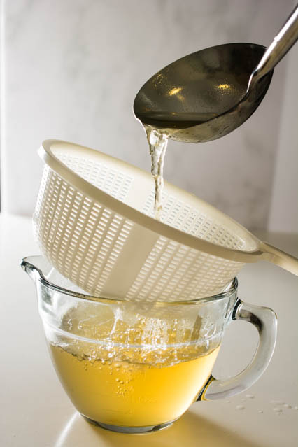 A good broth such as this Basic Clear Chicken Soup paired with a good tare sets the foundation for a great bowl of ramen. 