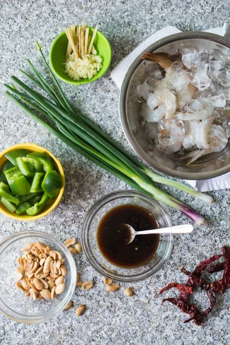 This spin on the American-Chinese classic features delectable shrimp, bell pepper and crunchy roasted peanuts covered in a savory and slightly (or very!) spicy sauce. So easy to prepare and ready in only 15 minutes!