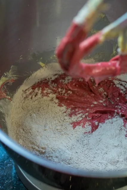 These Red Velvet Chocolate Chip Cookies are awesome enough on their own, but add the Cream Cheese Frosting and it takes the cookie to a whole new level of YUM!