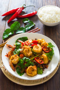 Thai Tom Yum Shrimp Stir Fry