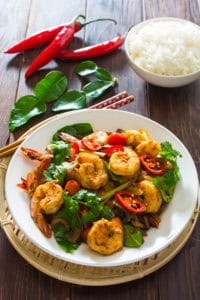 Thai Tom Yum Shrimp Stir Fry