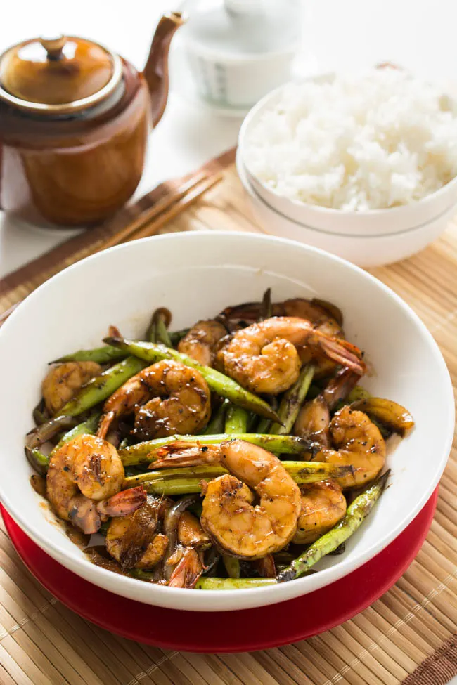 shrimp and asparagus stir fry