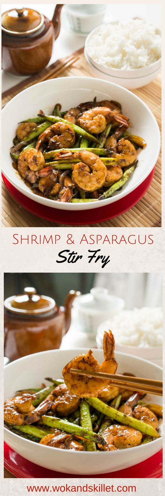 Shrimp and Asparagus Stir Fry - Wok & Skillet