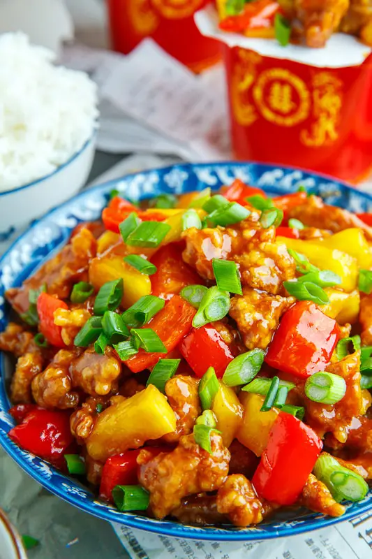 Chinese restaurant recipes - sweet and sour pork 