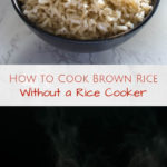 how to cook brown rice