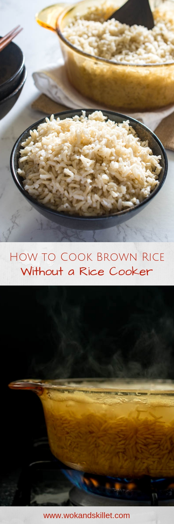 How to Cook Brown Rice Without a Rice Cooker Wok & Skillet