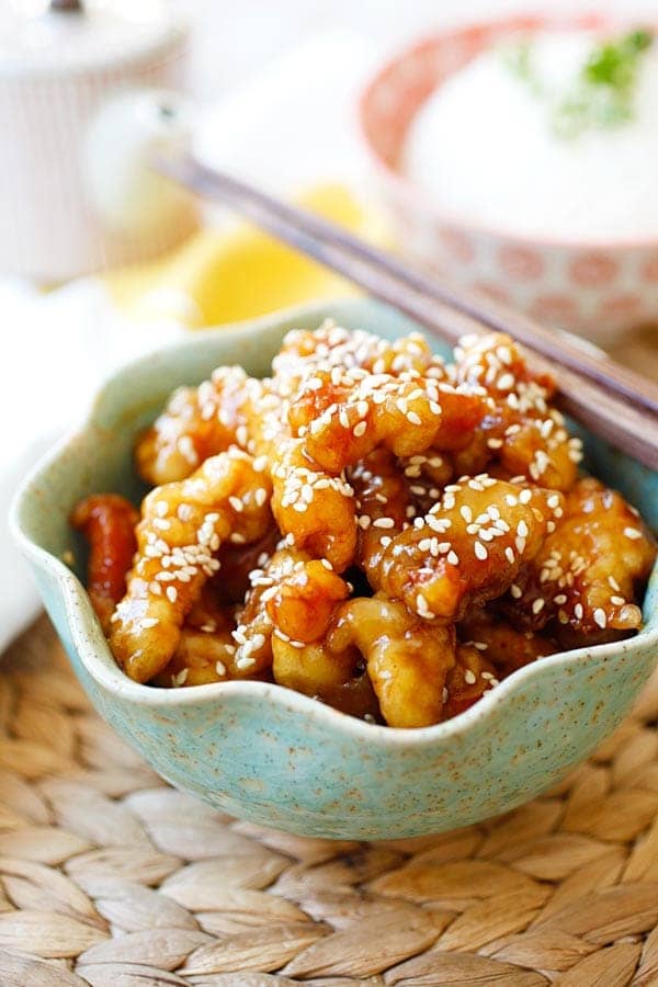 Chinese restaurant recipes - sesame chicken 