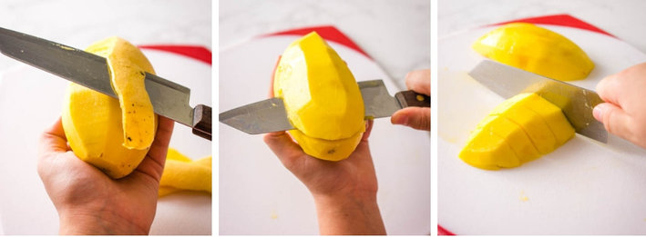 how to slice mango