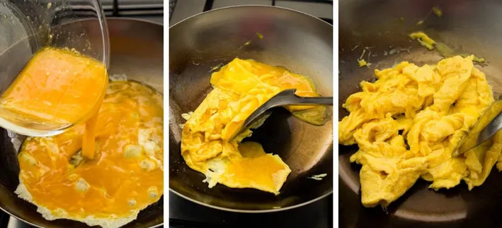scrambled egg for chinese egg and tomato