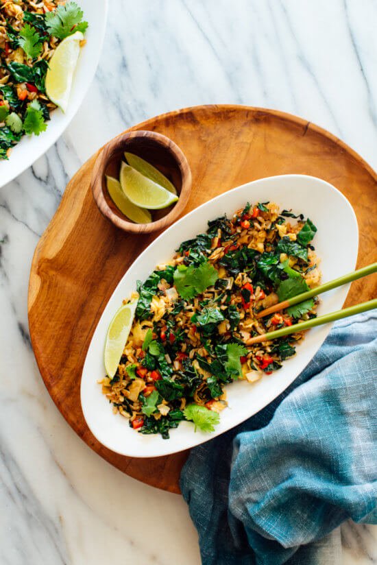 Spicy Kale and Coconut Fried Rice