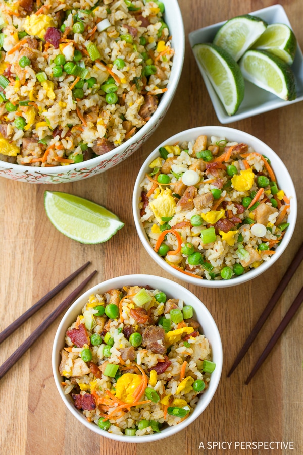 Triple Pork Fried Rice Recipe