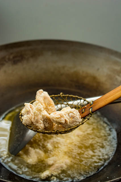 deep fried chicken for General Tso’s Chicken