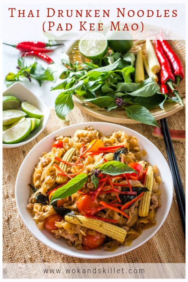 Pad Kee Mao (Thai Drunken Noodles) Wok & Skillet
