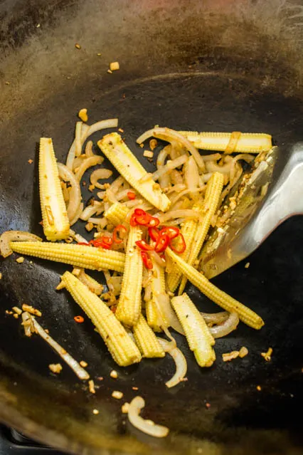 vegetables for pad kee mao