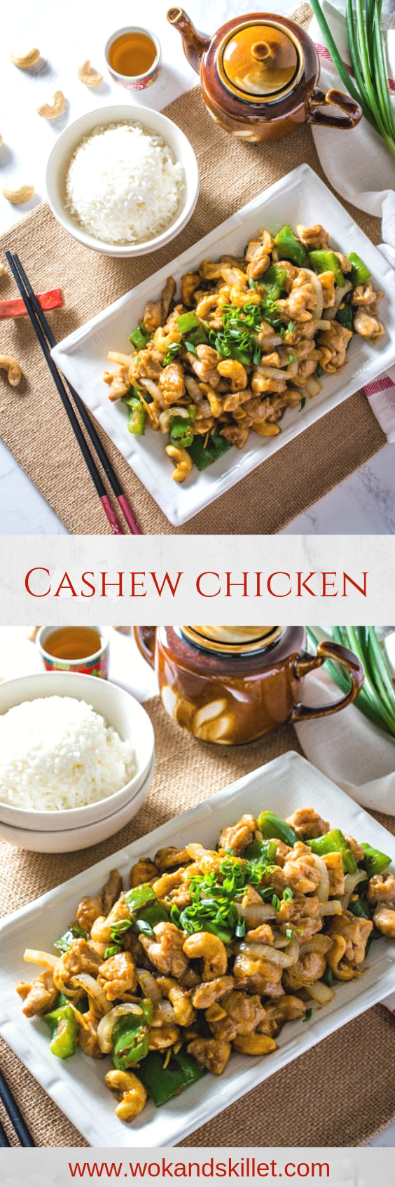 Restaurant Style Cashew Chicken Wok & Skillet
