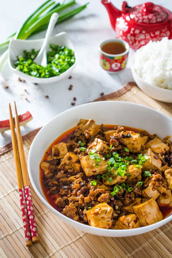 mapo tofu closeup