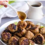 chinese bbq pork meatballs pin