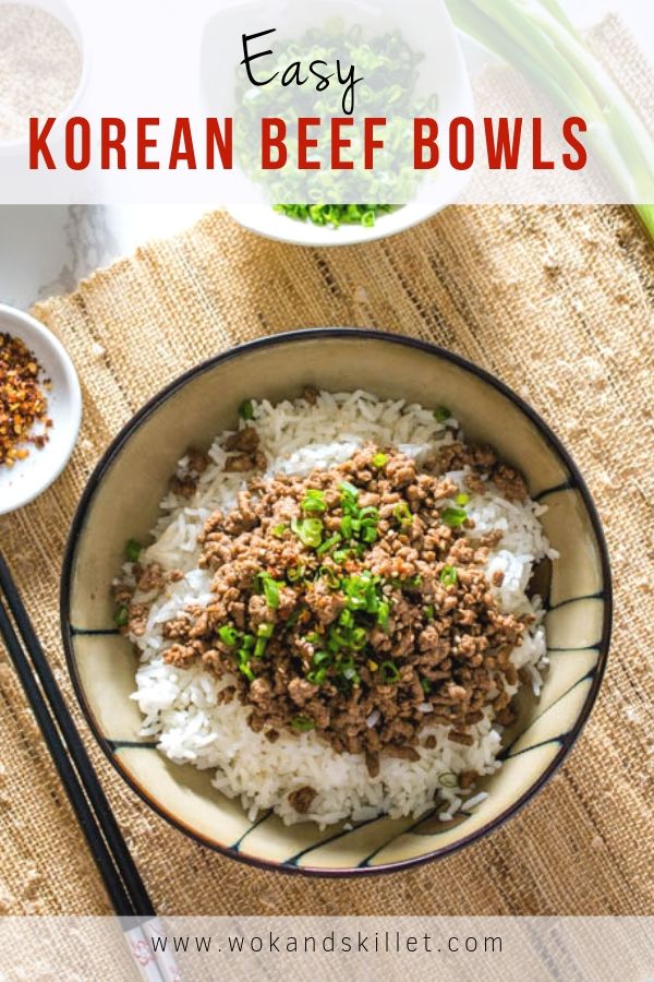 Easy Korean Beef Bowl Wok & Skillet