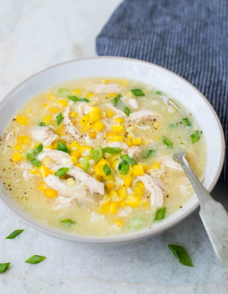 sweet corn chicken soup