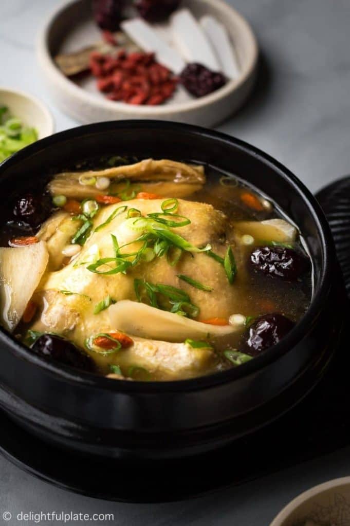 vietnamese coconut herbal chicken soup