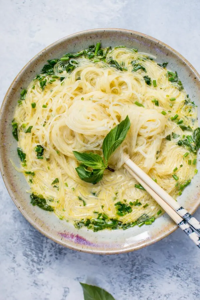 vegan thai green curry soup