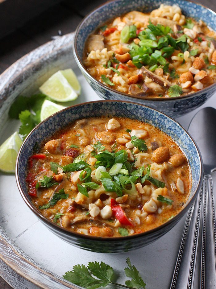 Vegetarian Thai Peanut Soup