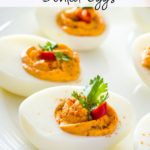 Thai Red Curry Deviled Eggs pin
