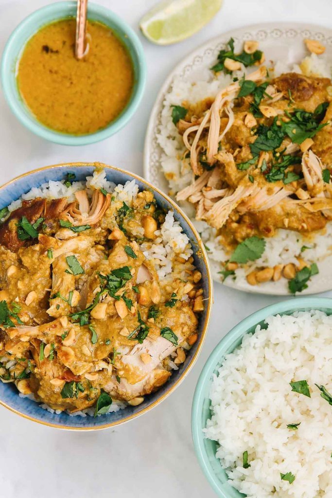 EASY INSTANT POT PEANUT CHICKEN SATAY