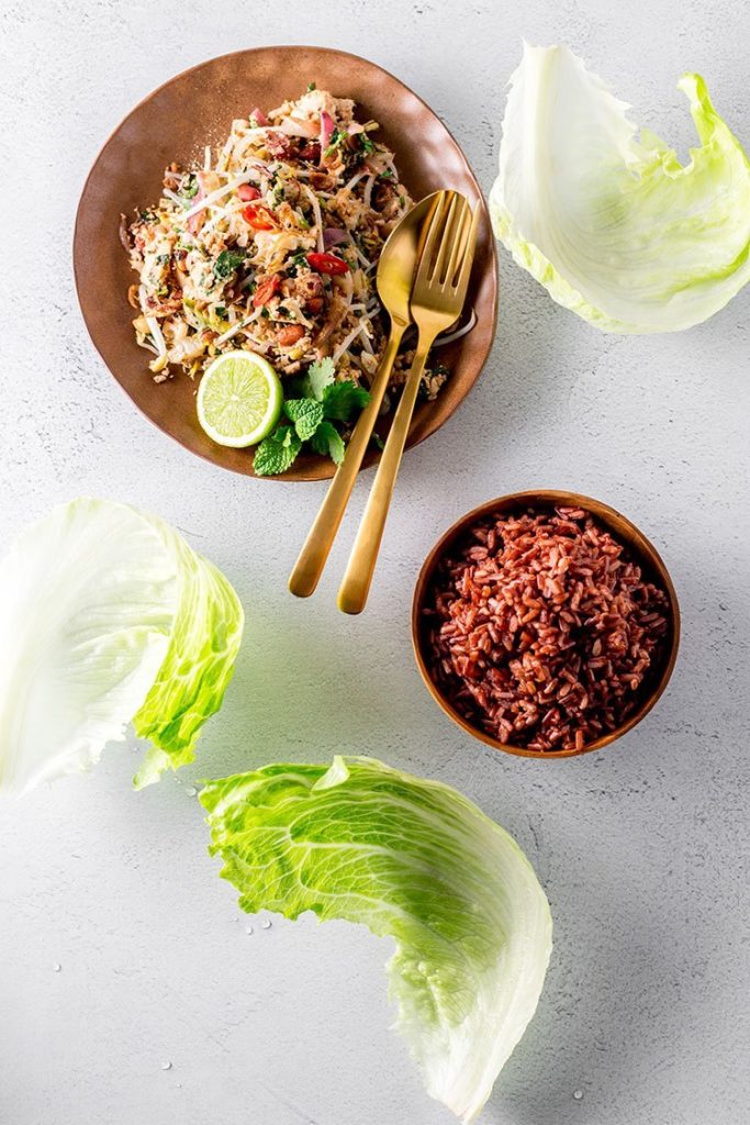 CAULIFLOWER, PEANUT AND TOFU LARB