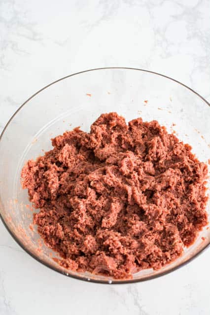 marinated ground beef